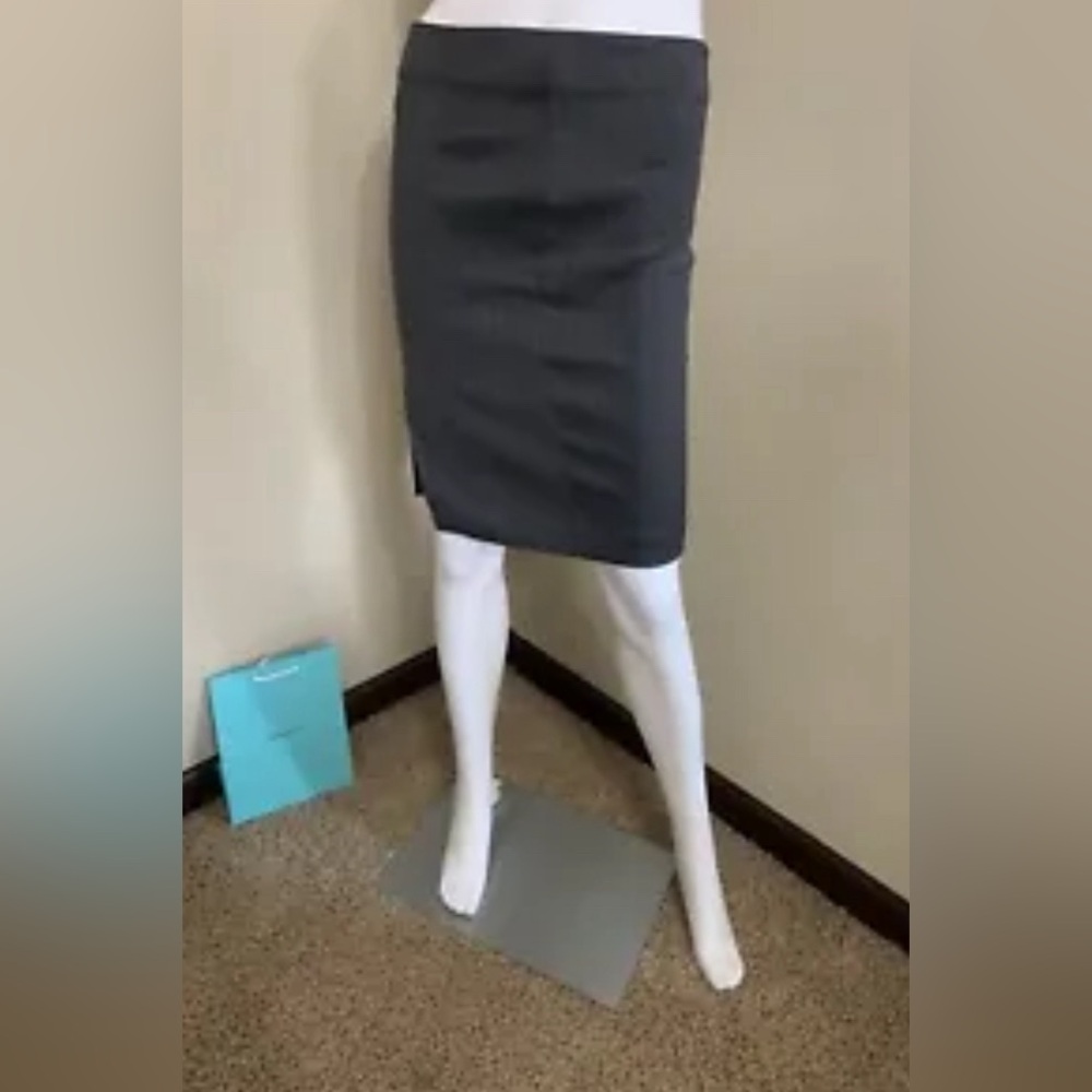Gucci Womens Gray Chevron Slit Straight & Pencil Skirt Size 38 Tiffany Bag
